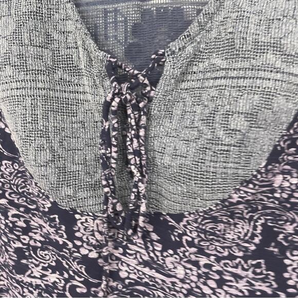 Akemi & Kin Paisley Print 3/4 Sleeve Flare Boho Blouse Womens S Cottage Core - Picture 3 of 10